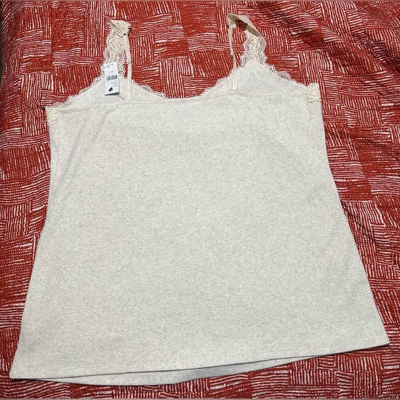 Lane Bryant Classic V-Neck Lace Trim Cami - Picture 2 of 3